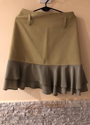 Спідниця приталена з фальбанами,святкова ,романтична,довжина до колін