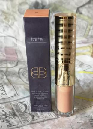 Tarte lip sculptor lipstick lipgloss in life двостороння помада та блиск для губ2 фото