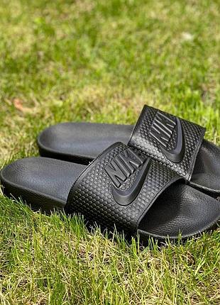 Nike шлепанцы мужские черные