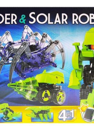 Робот-конструктор на сонячних батареях 1021 stem solar spider and robot