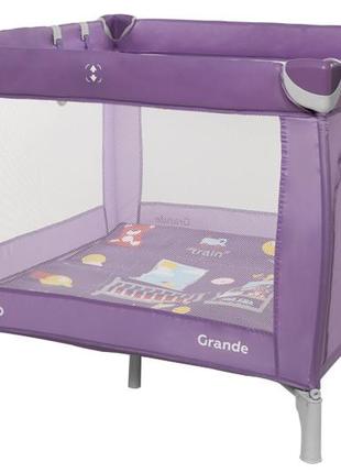 Манеж дитячий прямокутний carrello grande crl-9204/1 orchid purple