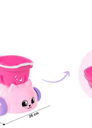 Дитячий візочок "котик" для дівчаток 7587 технок