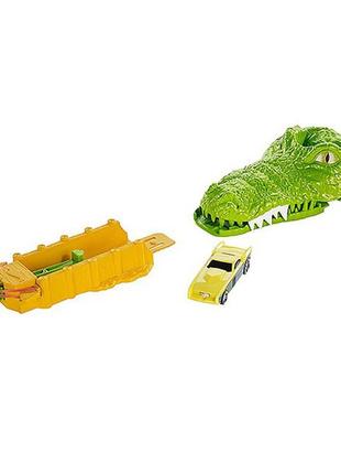 Трек c запуском "hot wheel" "crocodile crunch" (+1 машинка) 26983 фото