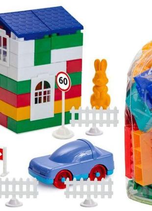 Конструктор "лидер" №2 (80 деталей) 1-220 colorplast