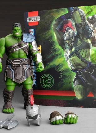 Халк гладиатор супергерой hulk gladiator 3333 из фильма "тор: рагнарёк" с 2 видами снаряжен сменные руки шлем2 фото