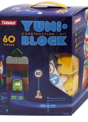 Конструктор "yuni-blok" в коробке 60 деталей юника