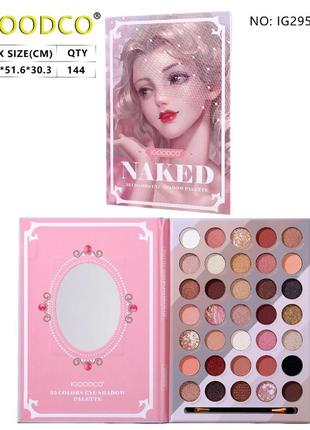 Палетка теней igoodco набор детской декоративной косметики 35в1 нюдовые оттенки