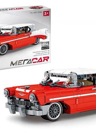 Конструктор iblock pl-921-339 ретромобиль красный 814 детали