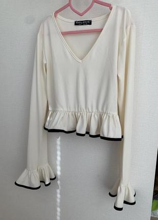Женская блузка топ с воланами select женкая блузка топ с воланами1 фото