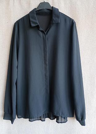 Італійська блуза з складками пліссе на спинці