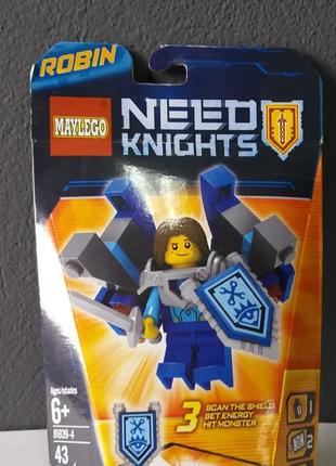 Конструктор 81639-4 мініфігурка robin робін абсолютна сила nexo knights лицарі нексо найтс