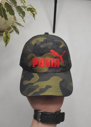 Кепка puma camo green cap orange logo