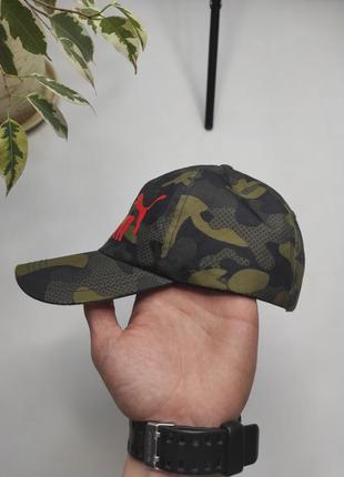 Кепка puma camo green cap orange logo3 фото