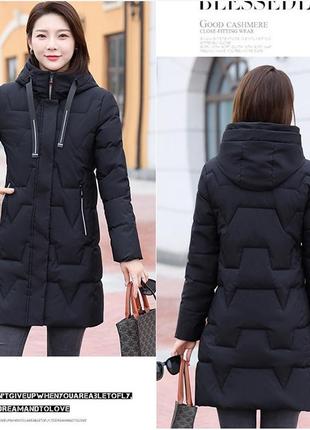 Куртка жіноча демісезонна(на тонкому утеплювачі) чорна кольору 52-54 р.((3хл))весна-осінь модна стильна для дівчат2 фото