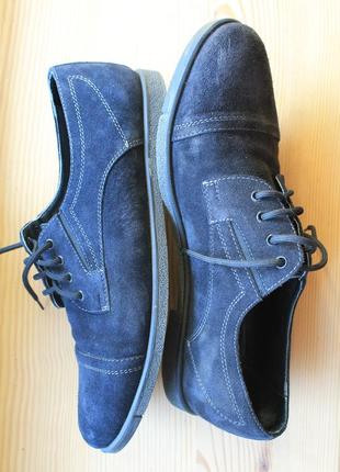 Мужские туфли krok темно-синего цвета5 фото