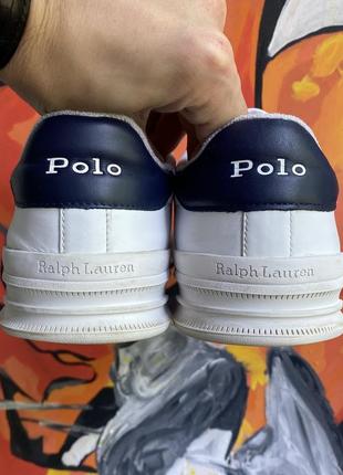 Polo ralph lauren кроссовки 43 размер кожаные белые оригинал6 фото