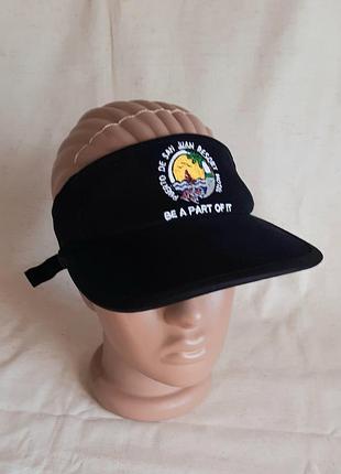 Дашок сонцезахисний чорний на застібці one size2 фото