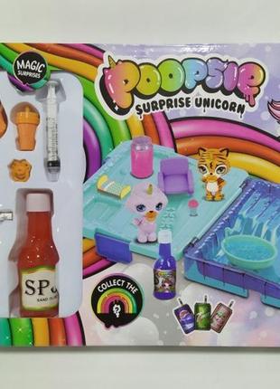 Игровой набор poopsie unicorn с бассейном и слаймом pg5006 poopsie slime surprise пупси