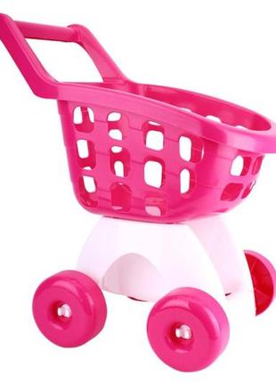 Візок дитячий для супермаркету рожевий 8249 технок