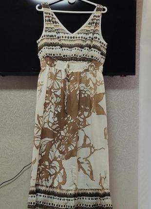Дизайнерское платье сарафан женский летний anna maria milano, l коттон3 фото