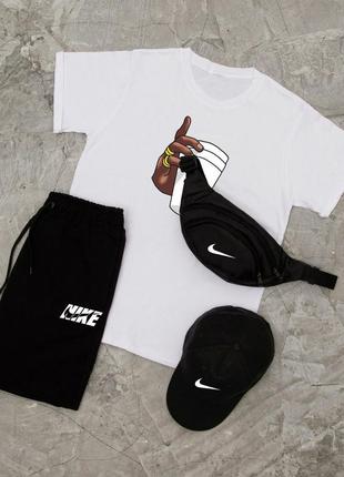 Шорти + футболка! базовий, спортивний костюм, літній комплект nike