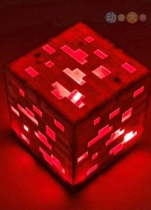 Нічник червона руда minecraft usb led