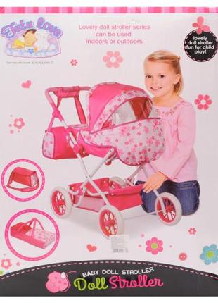 Коляска для кукол «doll stroller» с сумкой и корзиной 69986b