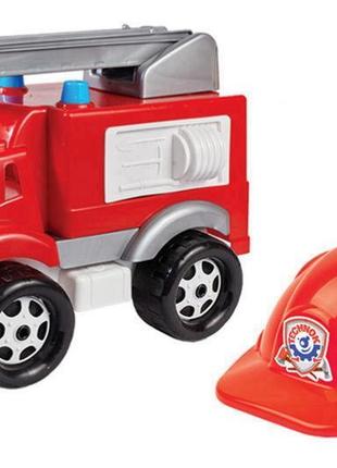 Набір пожежна машина каска пожежника "малюк пожежний" 3978 технок