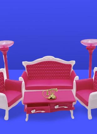Мебель для барби кукол гостиная комната мебель для кукольного домика