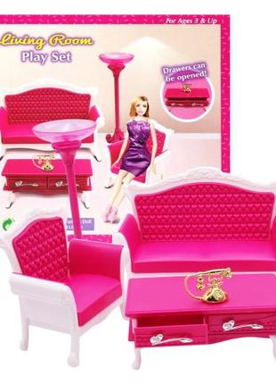 Мебель для барби кукол гостиная комната мебель для кукольного домика