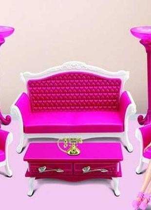 Мебель для барби кукол гостиная комната мебель для кукольного домика