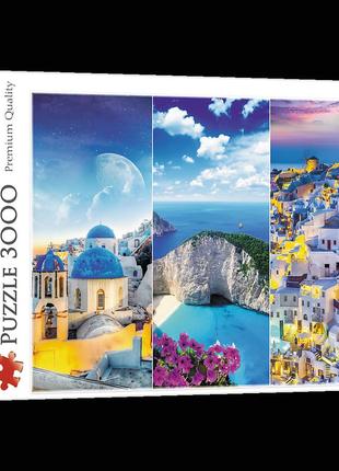 Пазлы 3000 элементов trefl 33073 греческие каникулы - коллаж