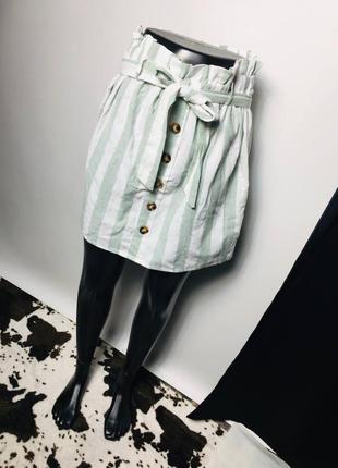 Нова спідниця з поясом у смужку missguided