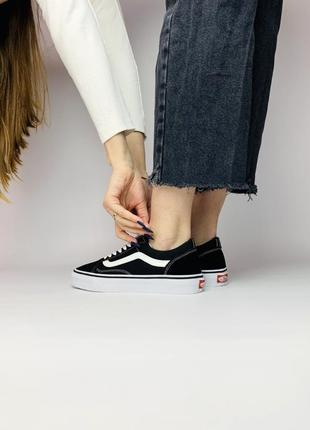 Замшевые, черные кеды vans old skool, натуральная замша, наложенный платеж7 фото