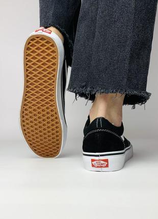 Замшевые, черные кеды vans old skool, натуральная замша, наложенный платеж8 фото