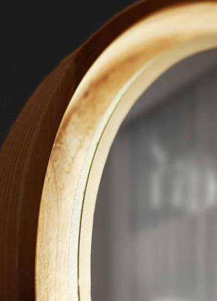 Дзеркало косметичне на підставці з led-підсвіткою luxury wood libra 22х19 см3 фото