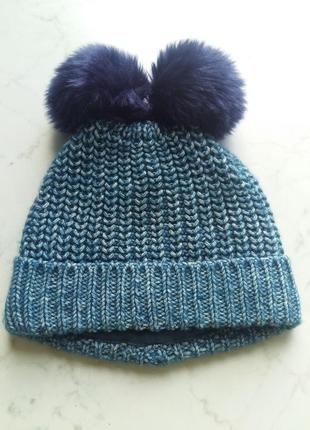 Тепла яскрава шапка з вушками next на 3-4 роки
