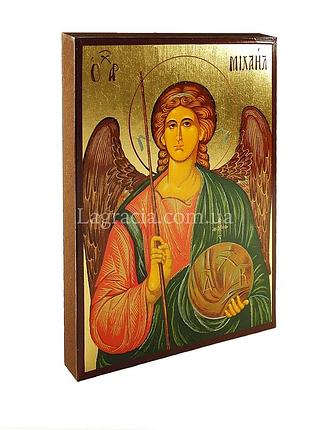 Деревянная икона архангела михаила 14 х 19 см