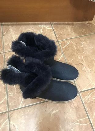 Zara ботинки ботики угги zara  на меху тёплые ugg