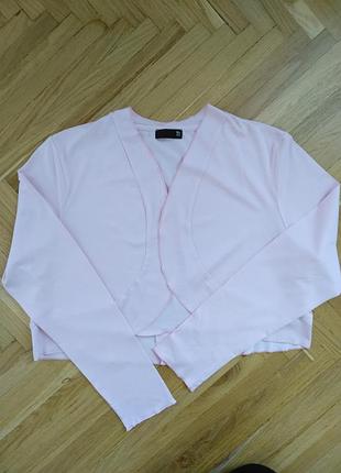 Ніжно рожеве болеро довгий рукав