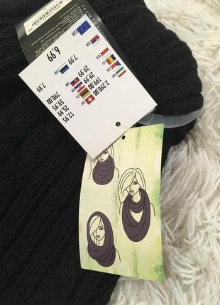 Вязаный шарф снуд с пуговицами германия3 фото