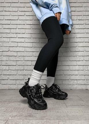 Рефлективные черные кроссовки (169-1)4 фото