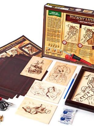 Набір для творчості випалювання по дереву + художнє тонування wd-01-01u wd-01-02u danko пірографія