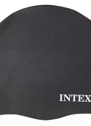 Шапочка для плавання intex 55991, силікон, 8+, 3 кольори 20см