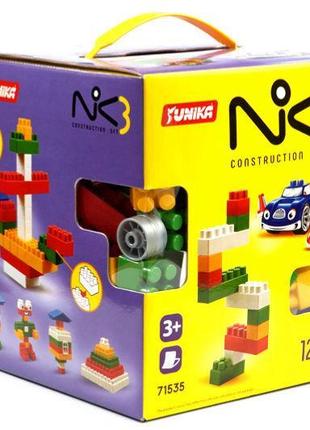 Пластиковый конструктор "nik-3" 128 деталей юника