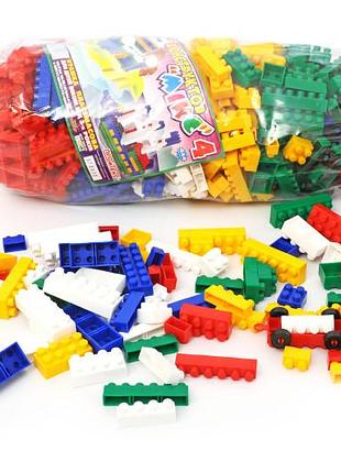 Детский конструктор блочный микс-4 444 деталей промтекс