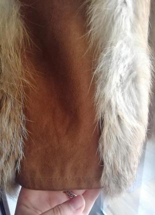 Натуральная меховая жилетка лисица4 фото