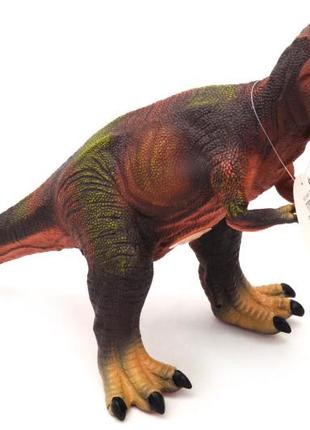 Динозавр игрушечный резиновый тираннозавр  t-rex со звуком 33067-12