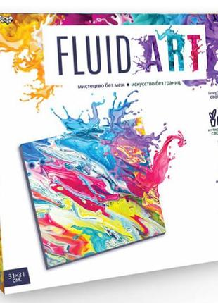 Набор для рисования "fluid art" fa-01-01,02,03,04,05 danko креативное творчество5 фото