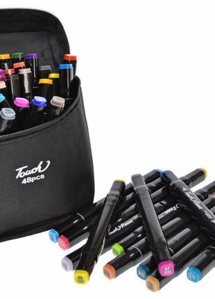 Набір скетч-маркерів 48 кольорів touch, чохол